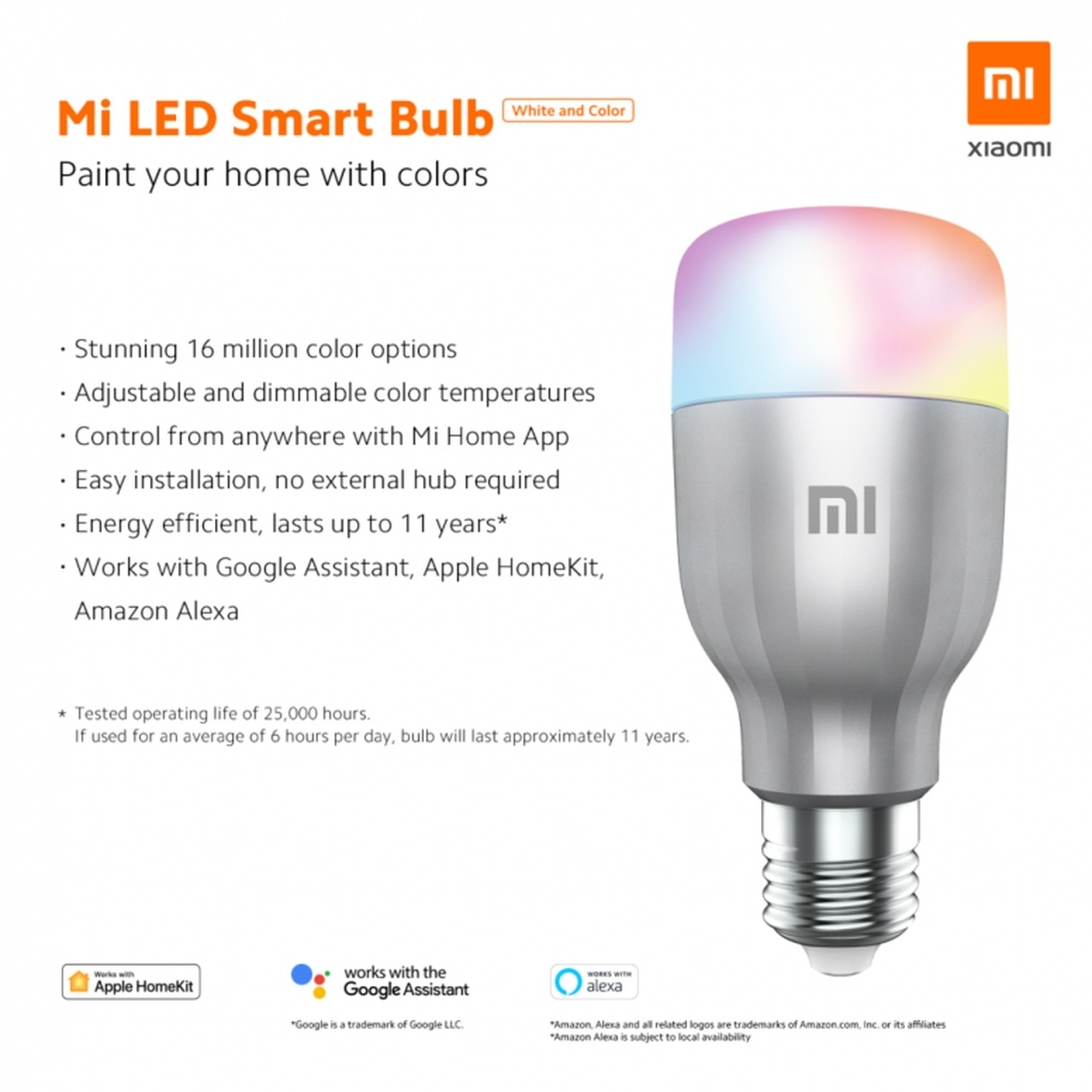 لامپ 9.5 وات شیاومی مدل Essential MJDPL04YL پایه E27