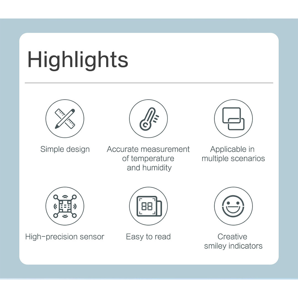 دماسنج و رطوبت سنج شیائومی مدل MIIIW S200 MWTH02