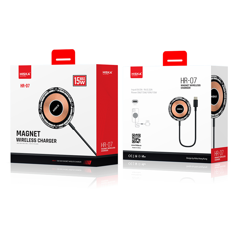 شارژر وایرلس مگنتی هیسکا مدل HR-07