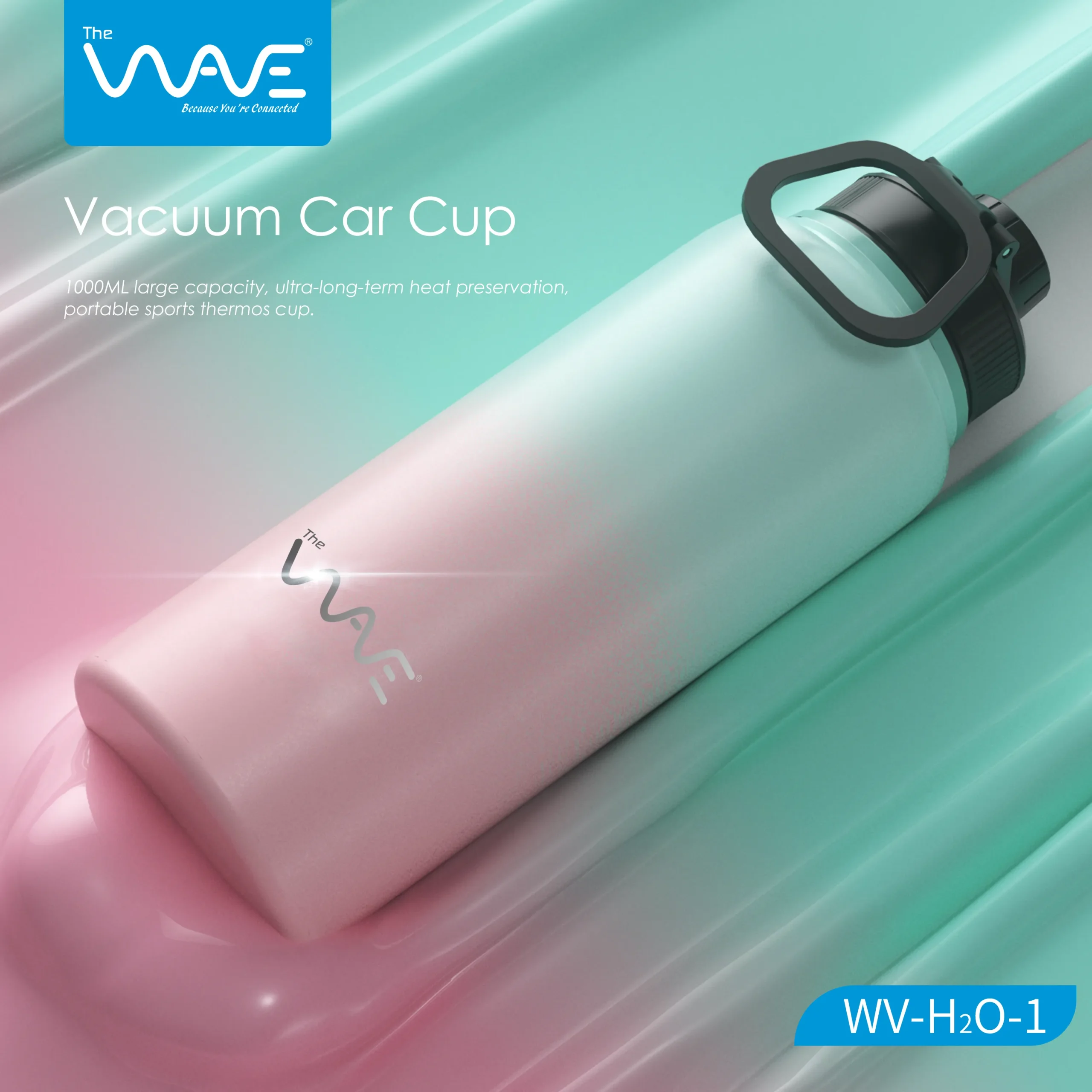 قمقمه استیل برند Wave مدل H2O-1