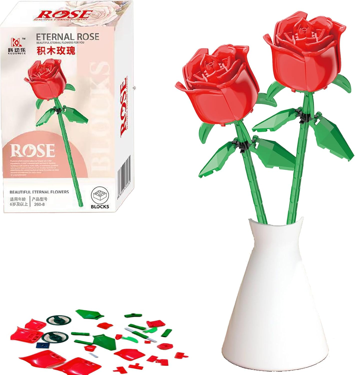 لگو طرح گل رز مدل Eternal Rose
