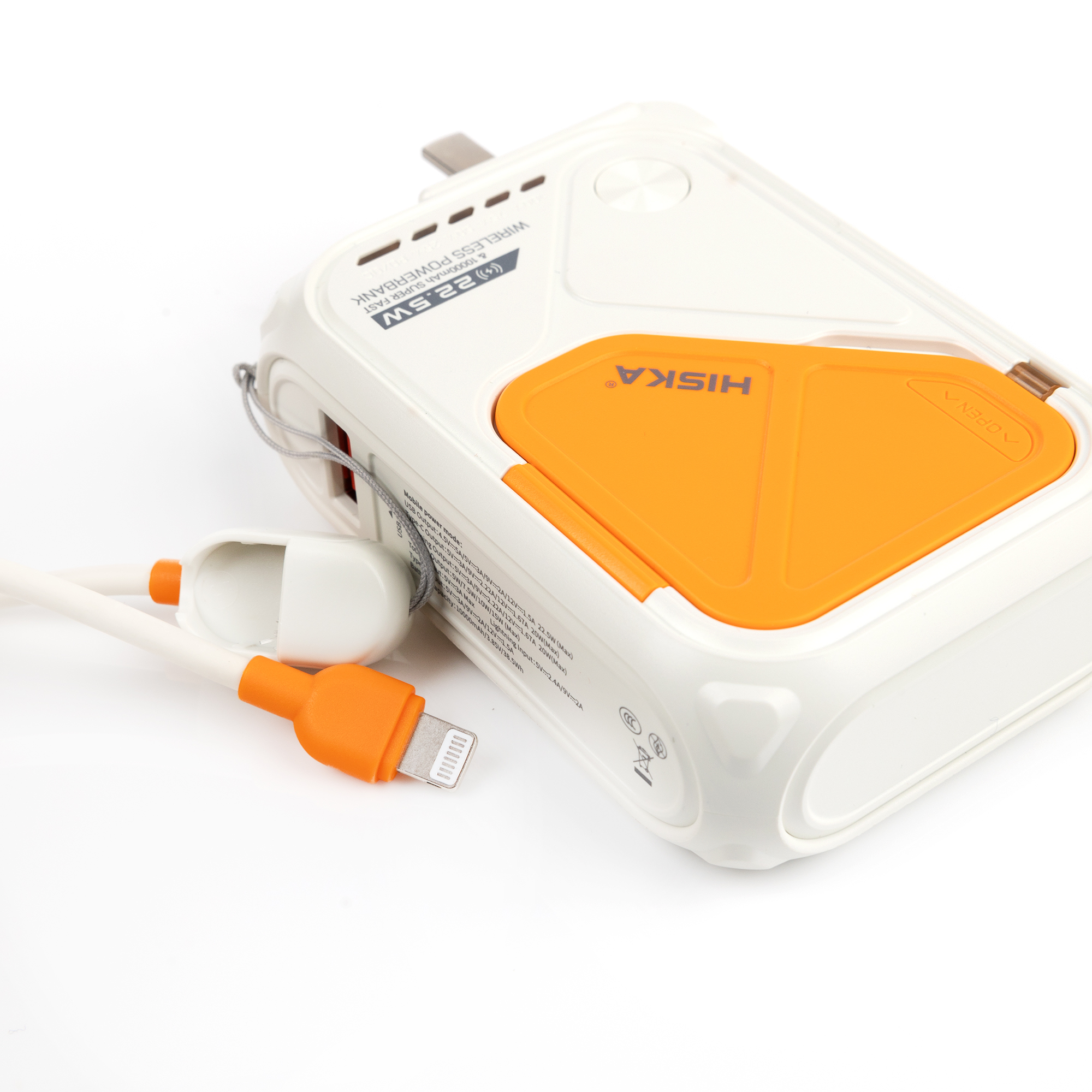 پاوربانک هیسکا مدل HP-123PD ظرفیت 10000 میلی آمپر ساعت