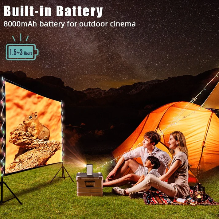 مینی پروژکتور شارژی برند BYINTEK مدل P70