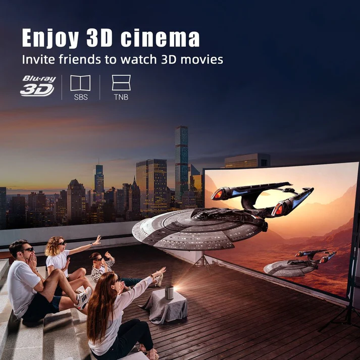 مینی پروژکتور شارژی برند BYINTEK مدل P70