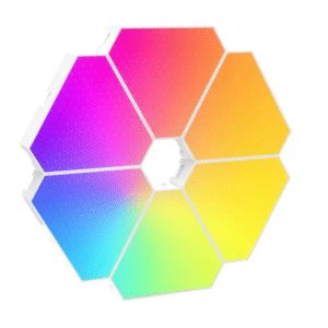 پنل LED دیواری هوشمند مثلثی مدل 6 تکه