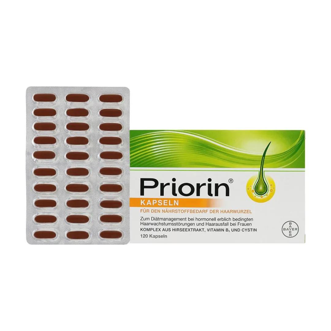 مکمل ضد ریزش و تقویت مو پریورین 120 عددی