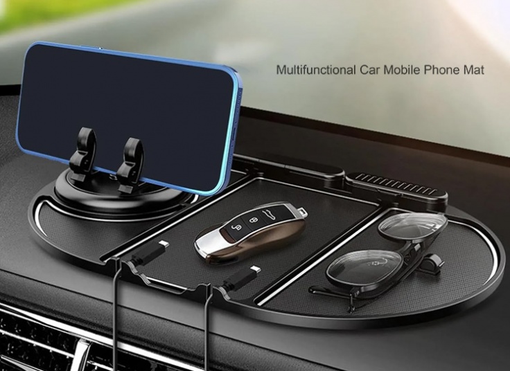 هولدر موبایل ماشین و مت سیلیکونی ضد لغزش چندکاره مدل CH09