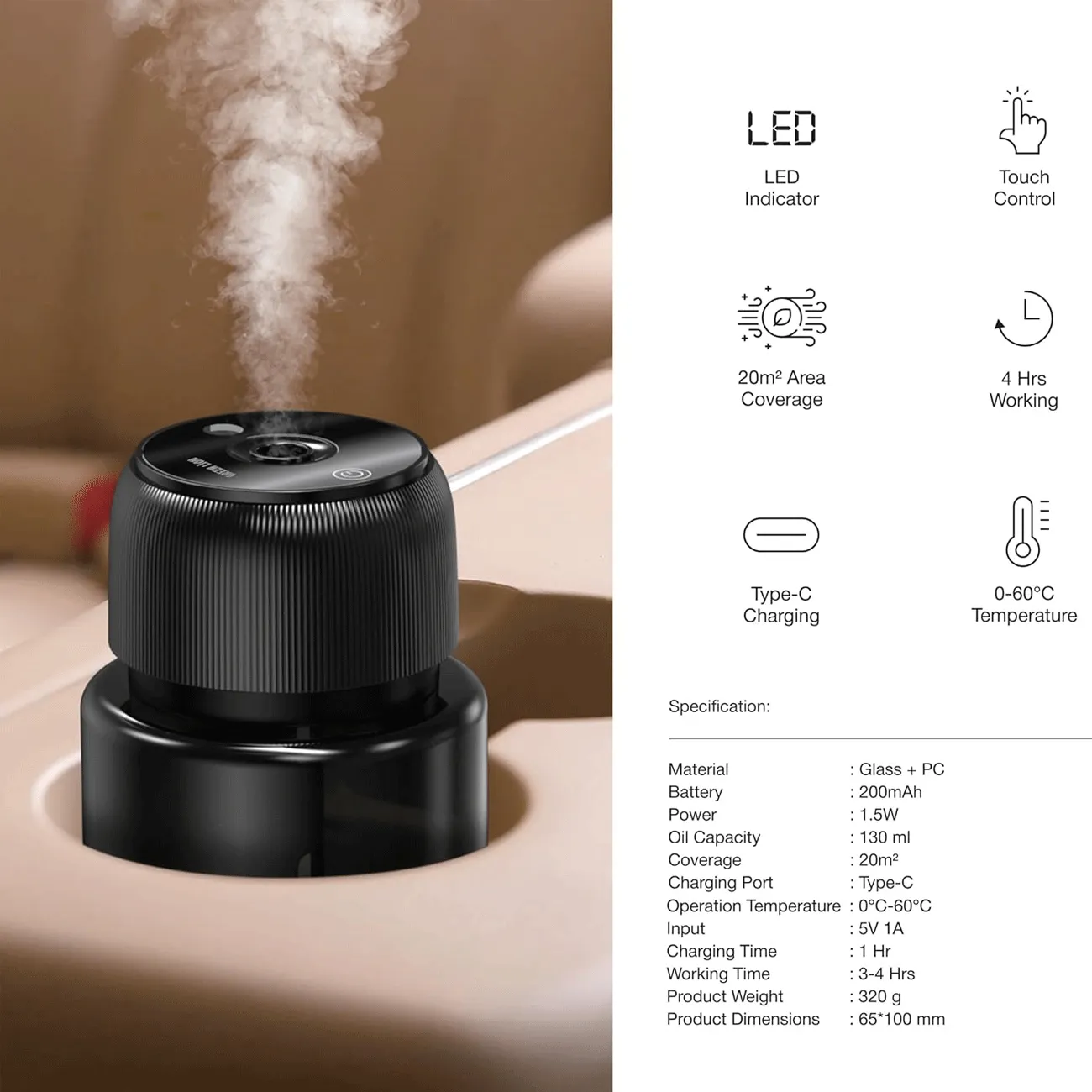 خوشبوکننده گرین لاین ظرفیت ۱۳۰ میلیلیتر