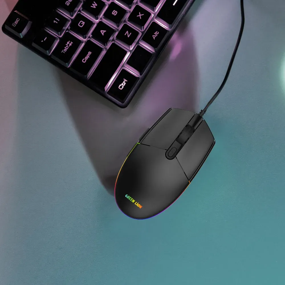 ماوس گیمینگ سیمی گرین لاین مدل Wired Gaming Mouse