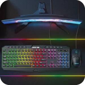 کیبورد و ماوس گیمینگ گرین لاین مدل GK-400