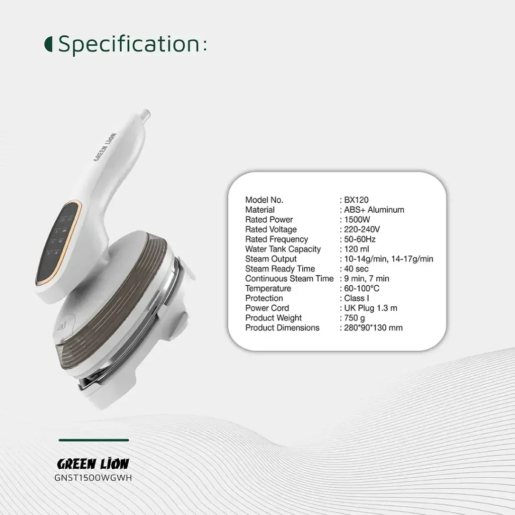 اتو بخار گرین لاین مدل Steam Glide