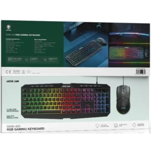 کیبورد و ماوس گیمینگ گرین لاین مدل GK-400