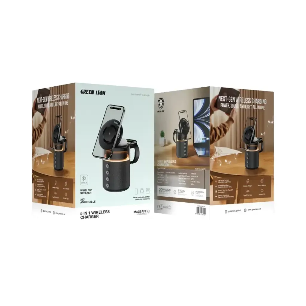 شارژر بیسیم گرین لاین مدل 5 در 1