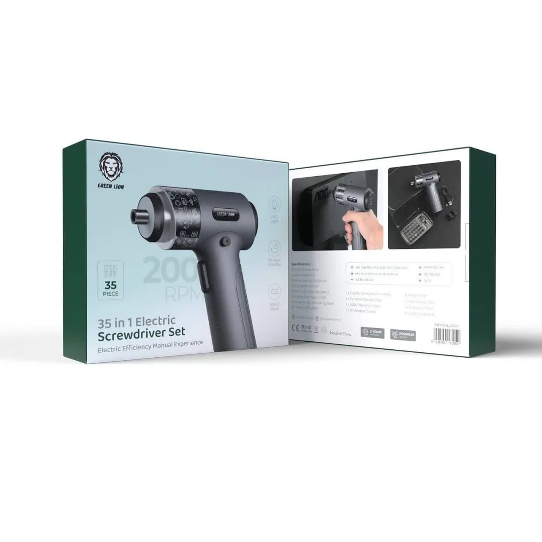 ست پیچ گوشتی شارژی گرین لاین مدل ۳۵ در ۱