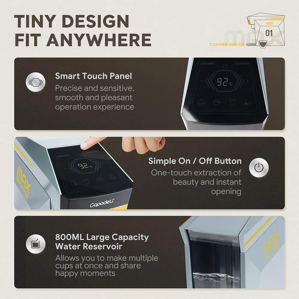 اسپرسو ساز ۴ کاره CAPADELI مدل MAX