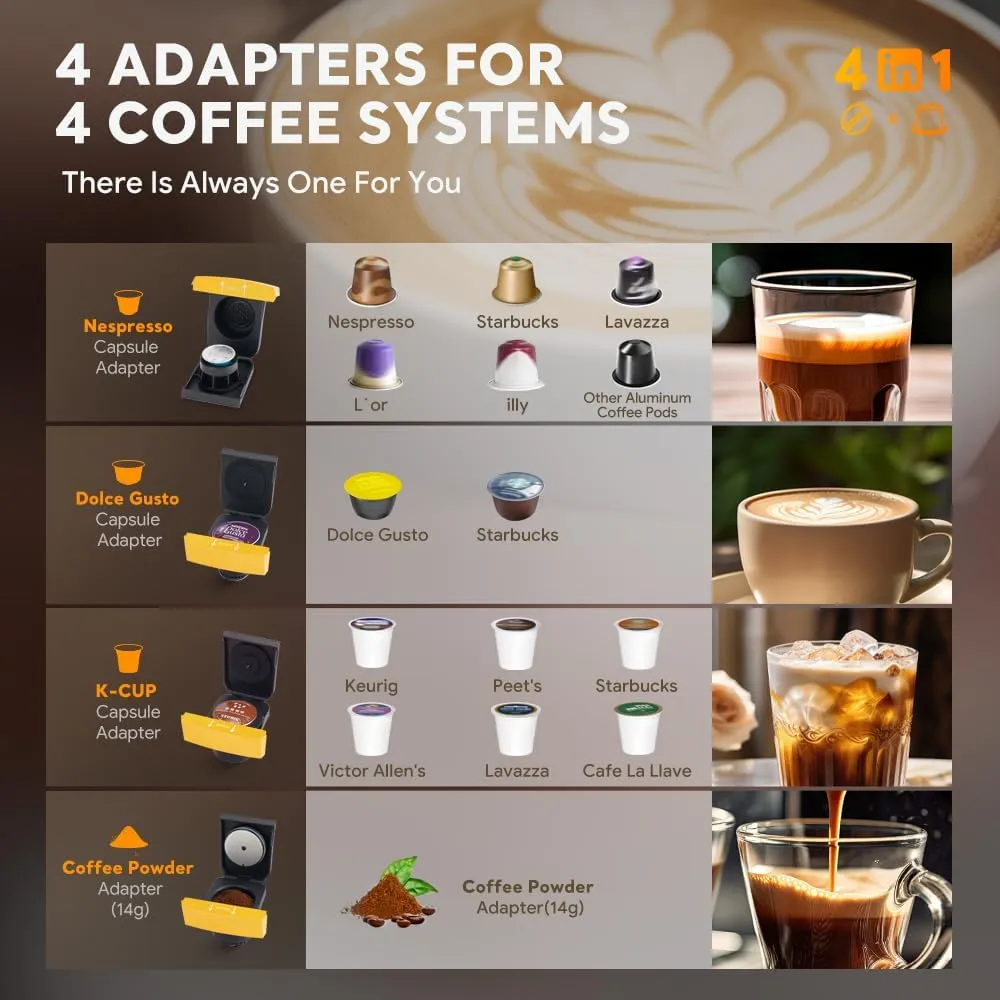 اسپرسو ساز ۴ کاره CAPADELI مدل MAX